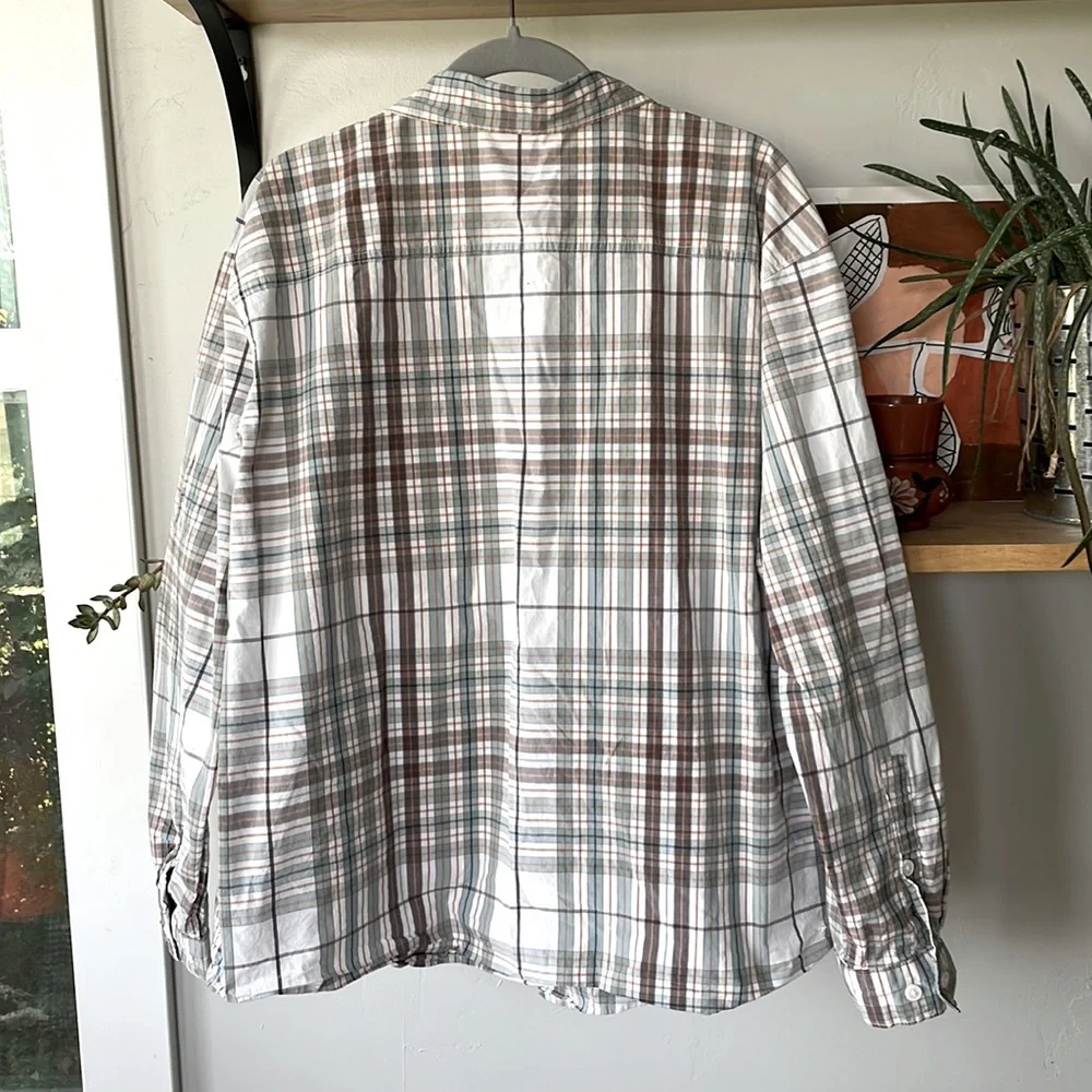 Columbia Men’s Plaid Button Down Shirt Sz Large